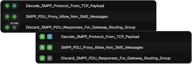 Example showing accessibility adjustments